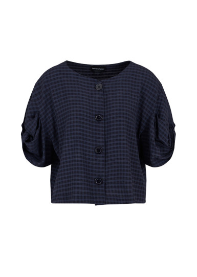 Блуза з коротким рукавом Regular Fit: класичний крій, середня свобода рухів.