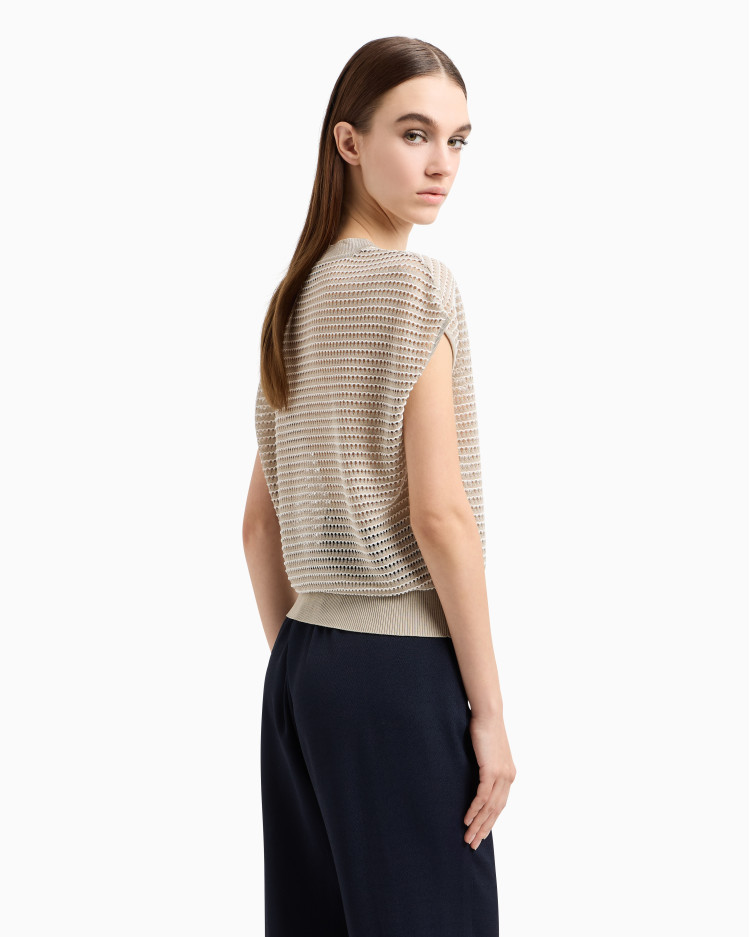 Топ з коротким рукавом Regular fit для жінок (479202), колір Бежевий - №4