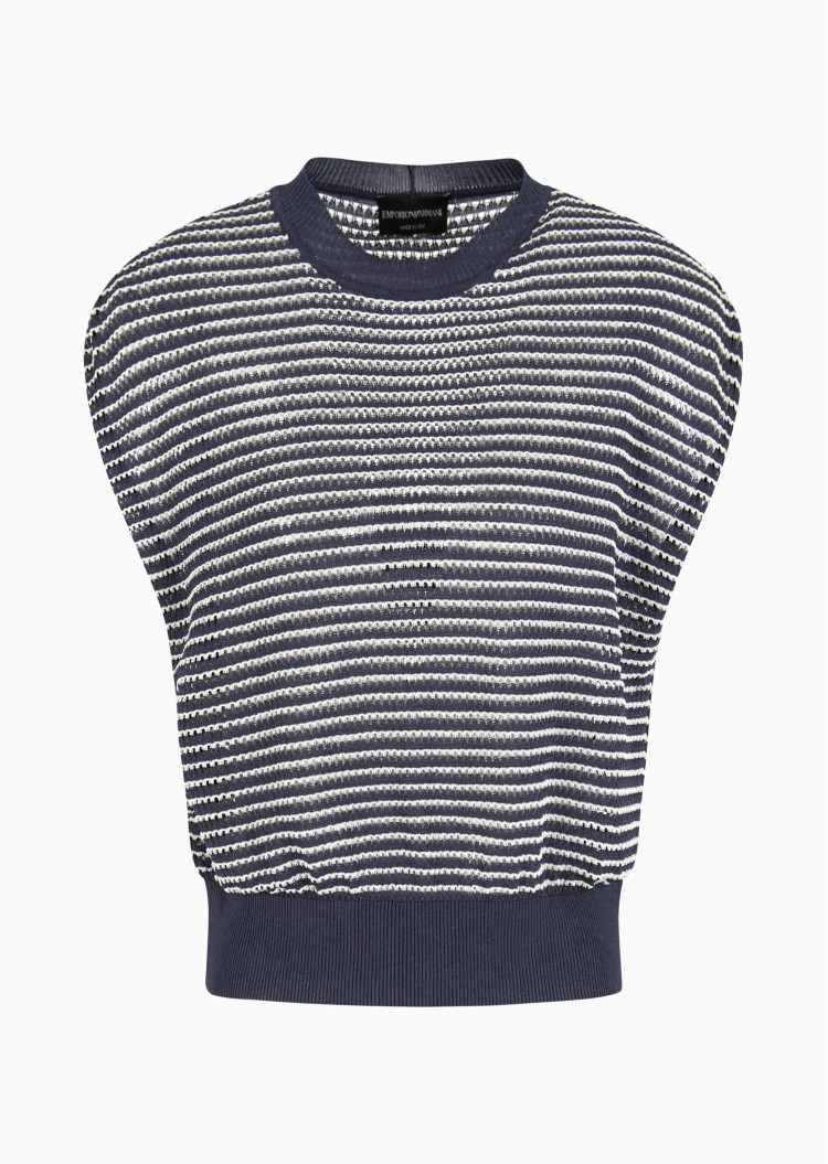 Топ с коротким рукавом Regular fit для женщин (479205), цвет Синий - №1