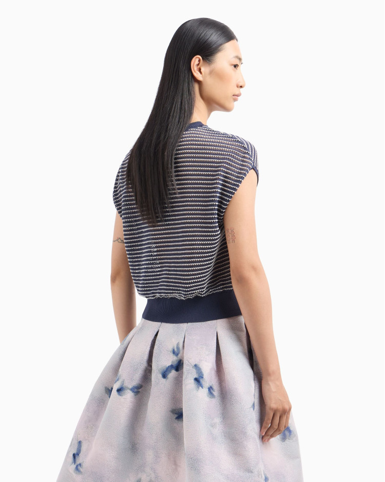 Футболка трикотажная Regular Fit для женщин (479205), цвет Синий - №4