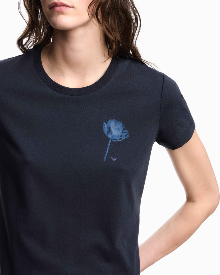 Футболка Slim fit для жінок (479209), колір Чорний - №5