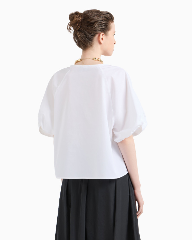Блуза з коротким рукавом Relaxed fit для жінок (479213), колір Білий - №4