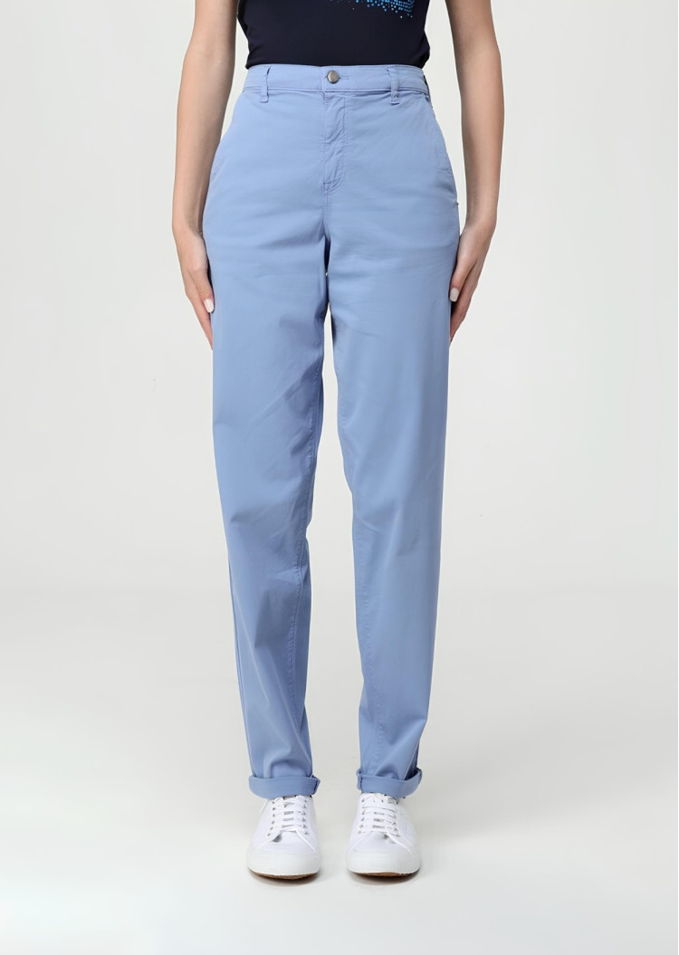 Брюки 5 карманів Regular Regular fit Середня для жінок (479217), колір Синій - №2