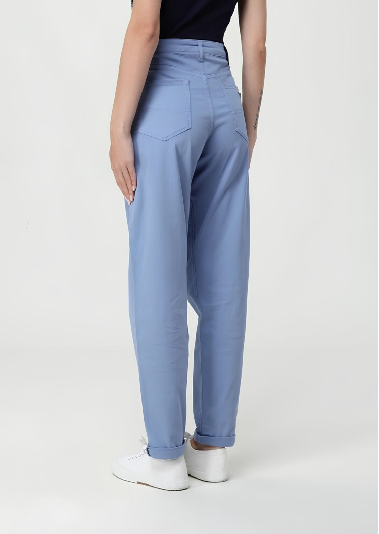 Брюки 5 карманів Regular Relaxed Fit Середня для жінок (479217), колір Синій - №3