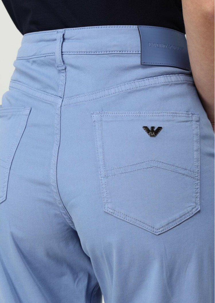 Брюки 5 карманів Regular Relaxed Fit Середня для жінок (479217), колір Синій - №4