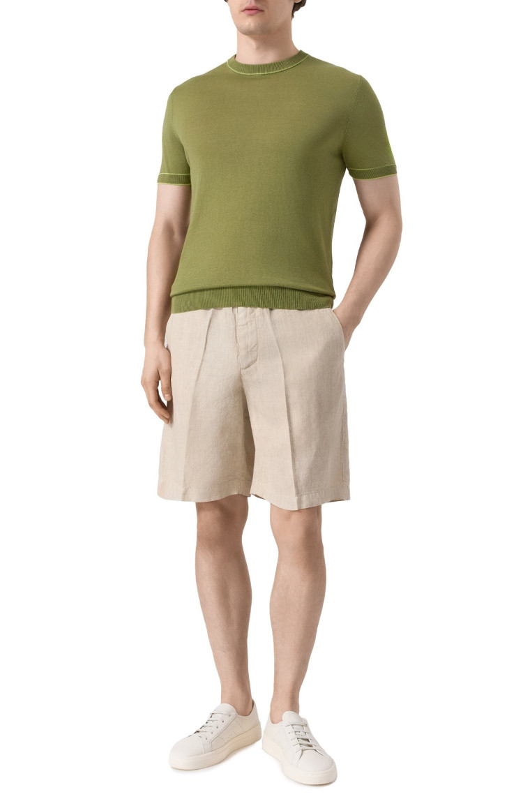 Футболка трикотажная Regular Fit для мужчин (479303), цвет Зеленый - №3