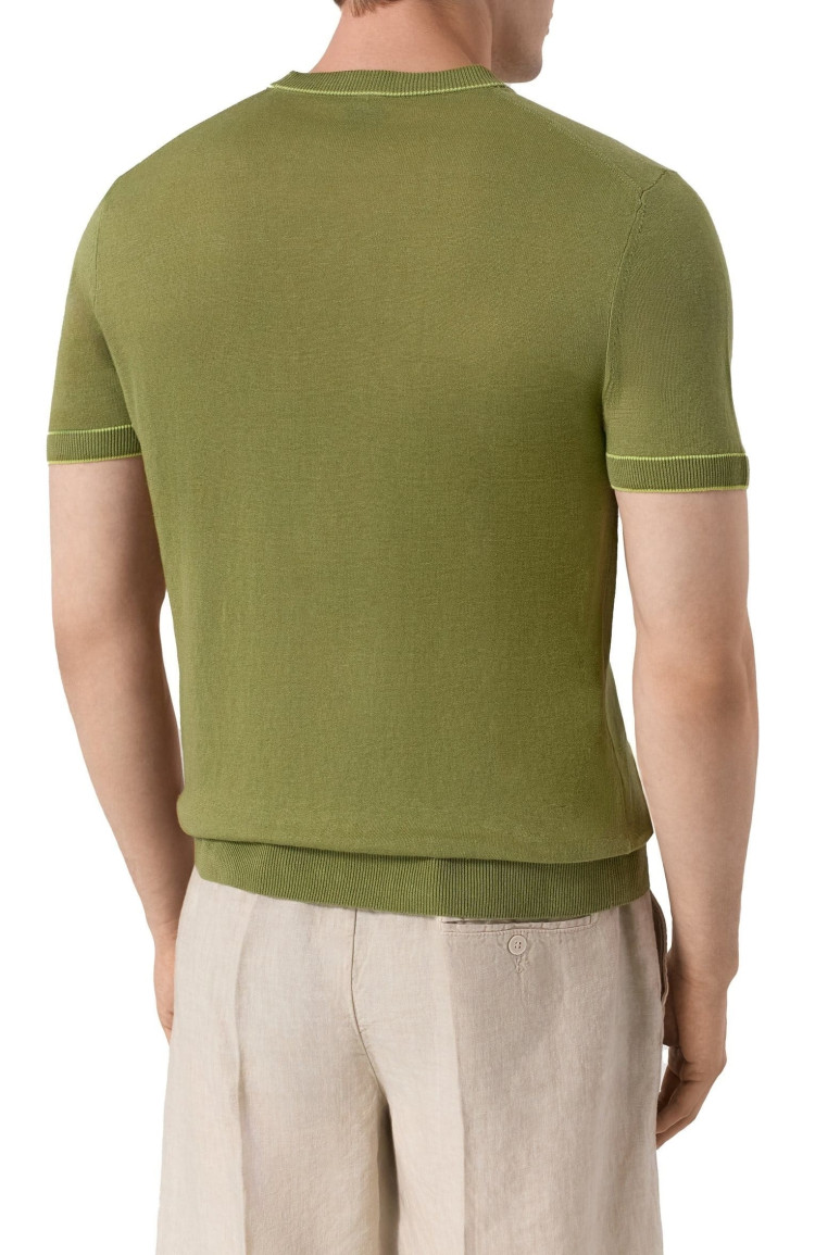 Футболка трикотажная Regular Fit для мужчин (479303), цвет Зеленый - №4