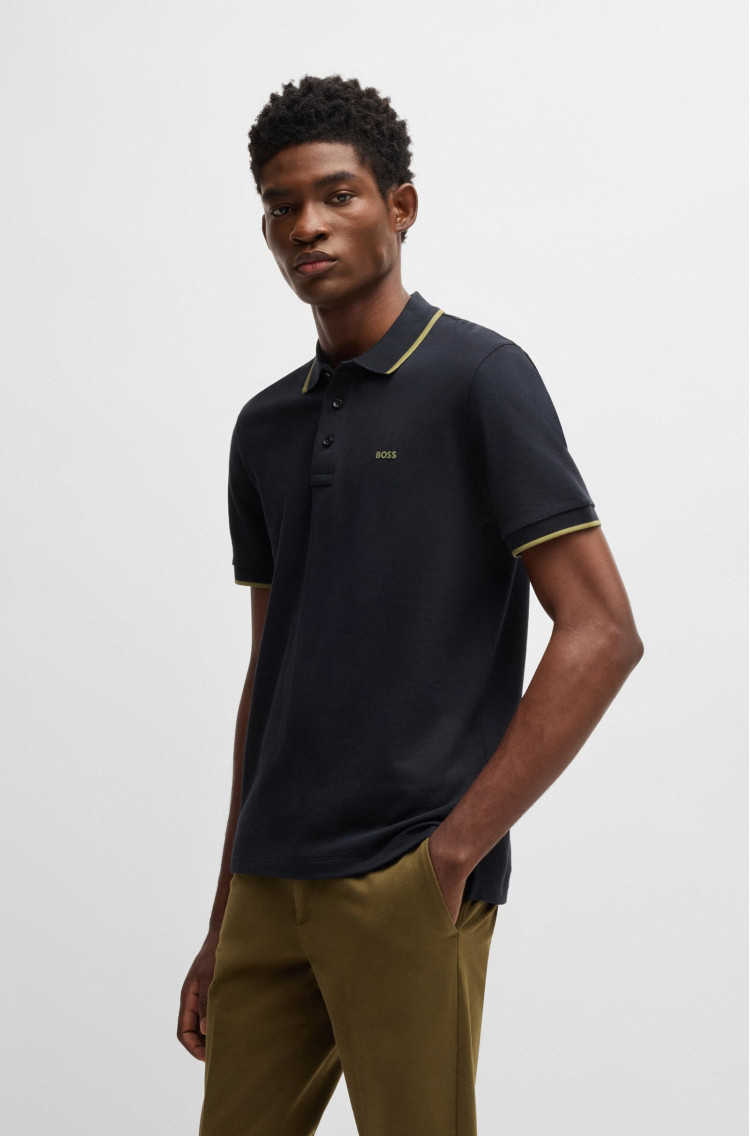 Поло Regular fit для чоловіків (479304), колір Синій - №2
