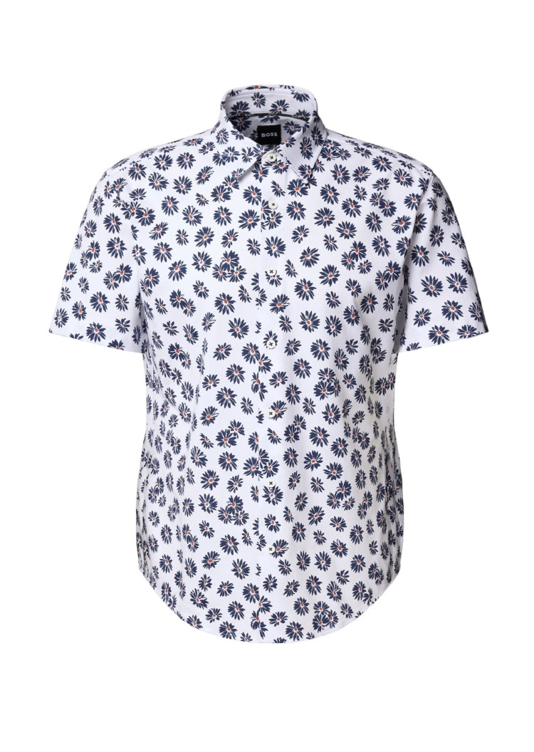 Сорочка повседневная с коротким рукавом Slim Fit