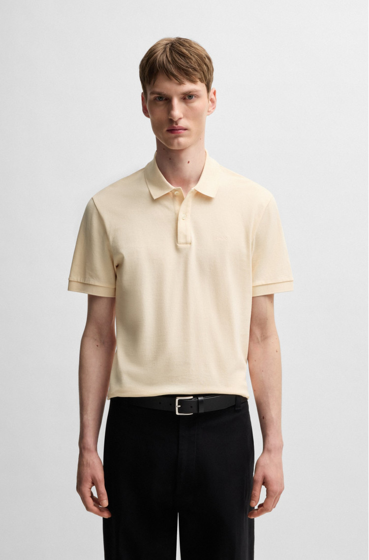Поло Regular fit для чоловіків (479354), колір Молочний - №2