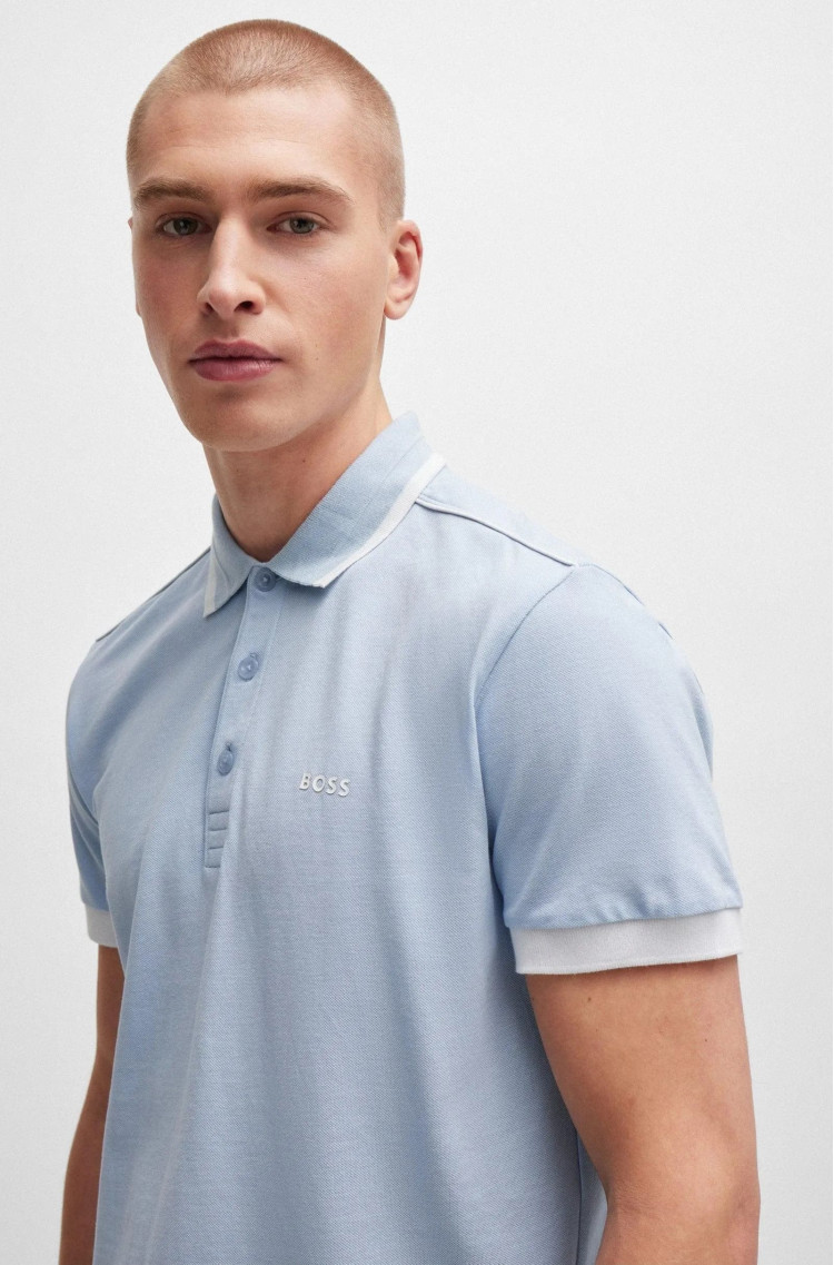 Поло Regular fit для чоловіків (479356), колір Синій - №5