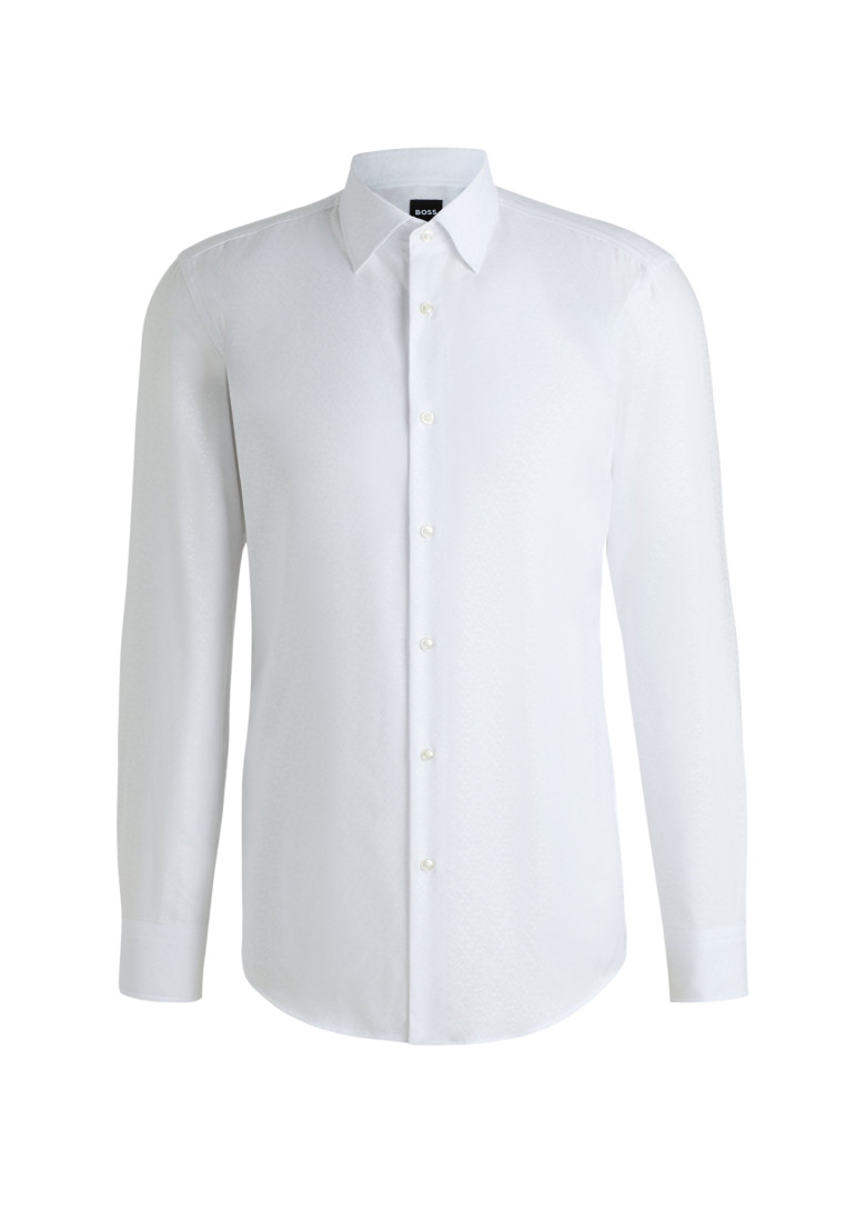сорочка ділова Slim Fit: приталений силует, але не надто вузький.