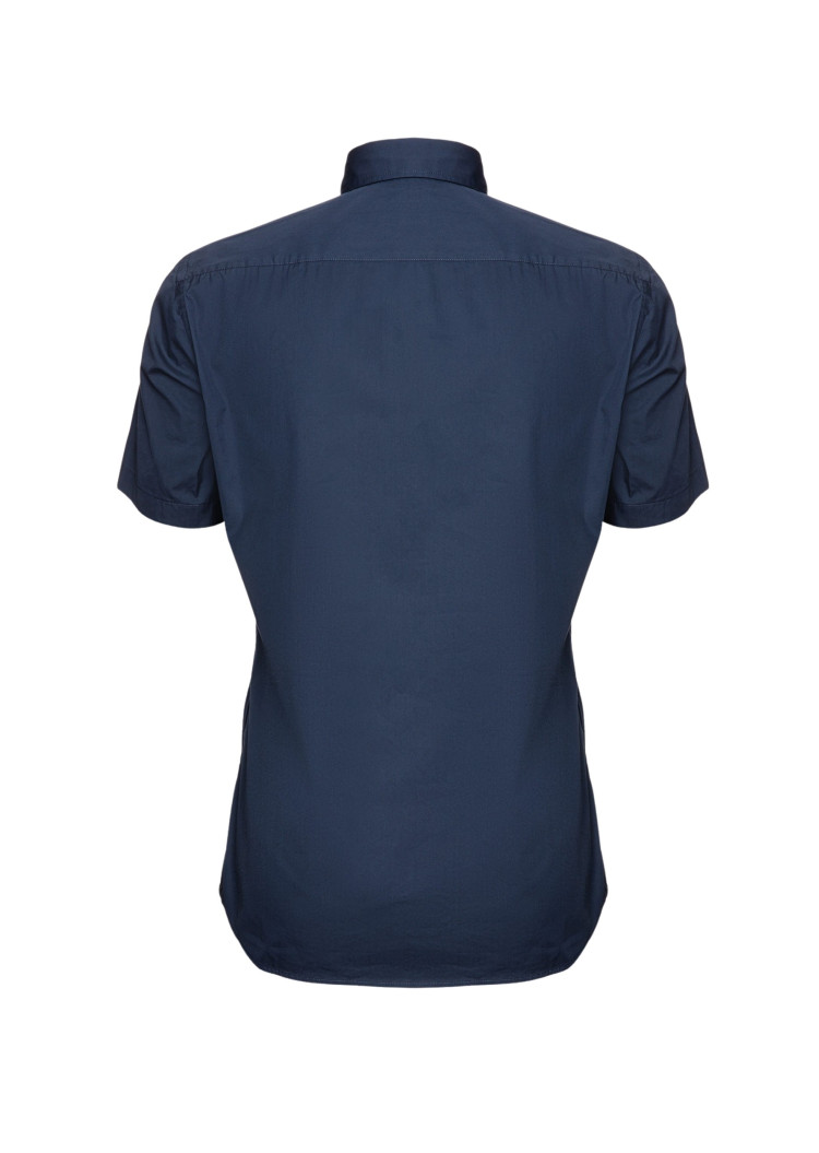 Сорочка деловая с коротким рукавом Slim Fit — фото 2
