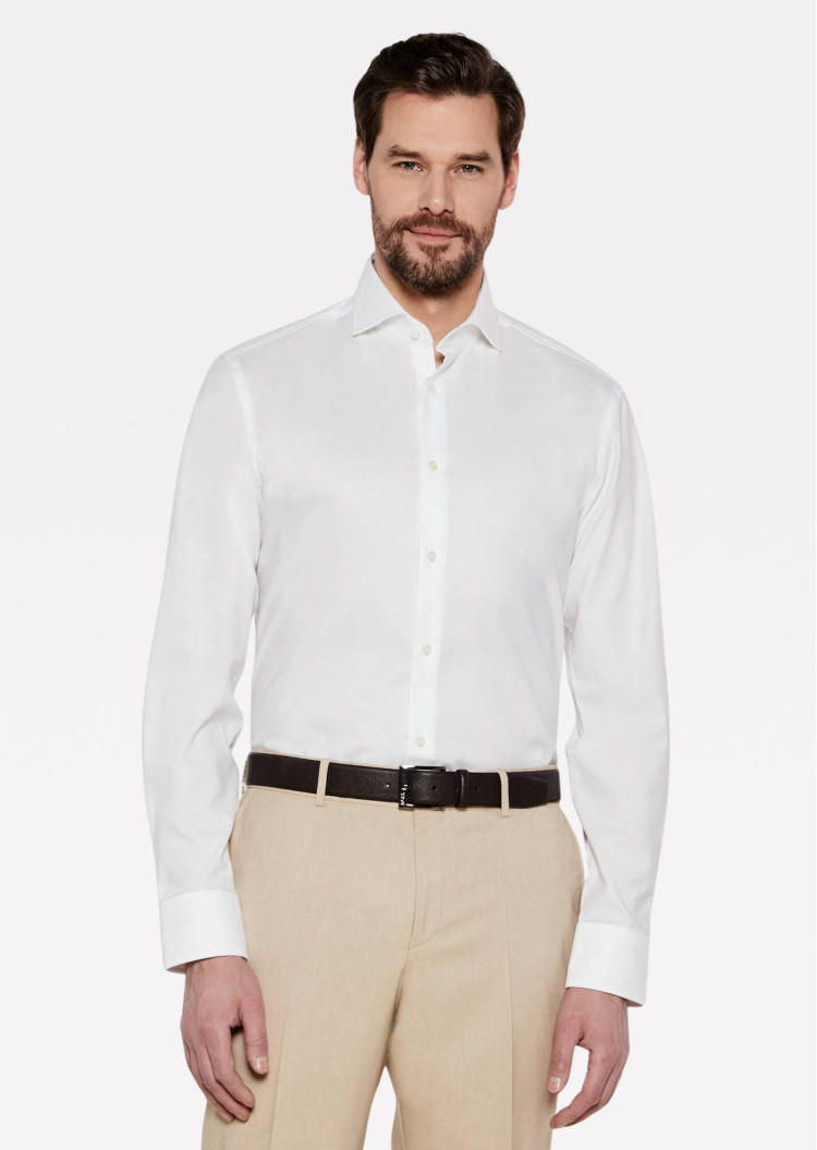 сорочка ділова Slim fit для чоловіків (479378), колір Білий - №1
