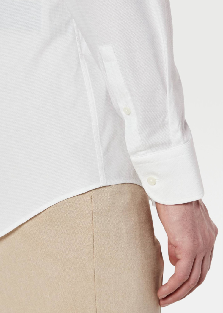 сорочка ділова Slim fit для чоловіків (479378), колір Білий - №5