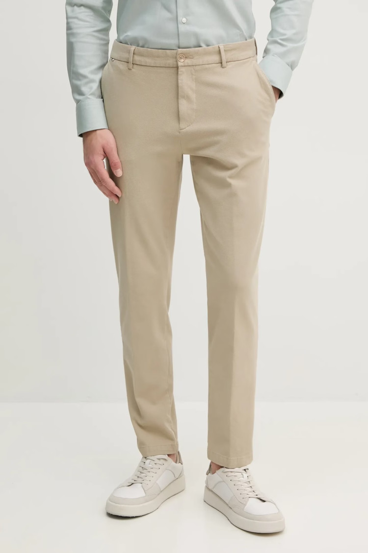 Брюки chinos Regular fit Средняя для мужчин (479379), цвет Бежевый - №1