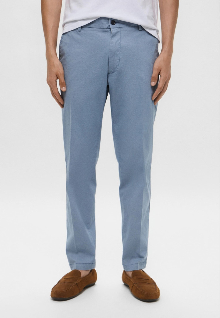 Брюки chinos Regular fit Средняя для мужчин (479381), цвет Синий - №2