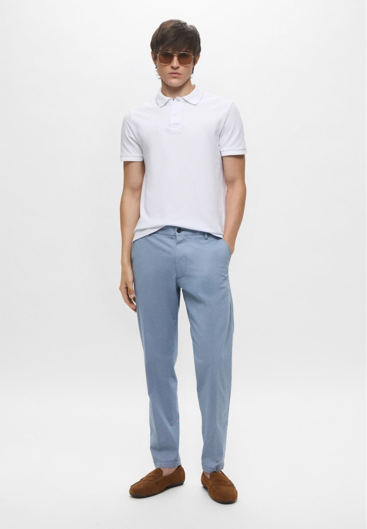 Брюки chinos Regular fit Средняя для мужчин (479381), цвет Синий - №3