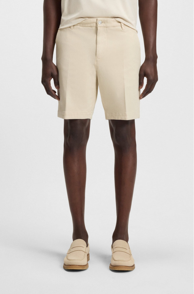 Шорти Slim fit для чоловіків (479382), колір Бежевий - №2