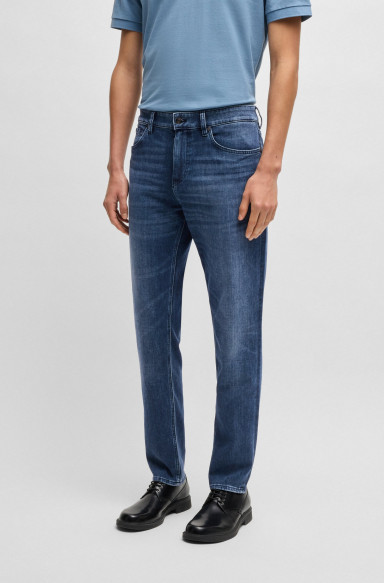 Джинсы Regular Regular Fit: классический крой, средняя свобода движений. Средняя