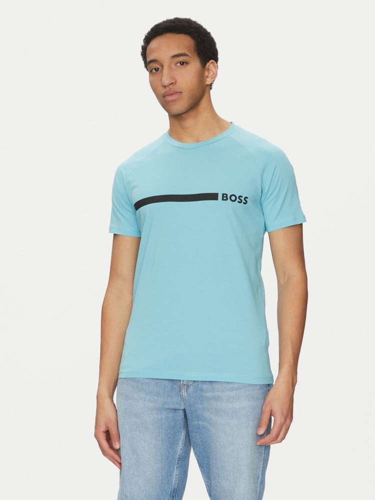 Футболка пляжная Slim Fit для мужчин (479442), цвет Синий - №2