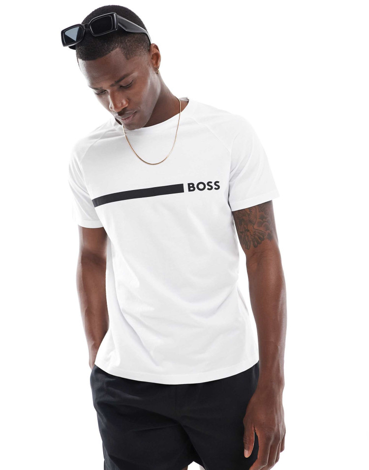 Футболка пляжная Slim Fit для мужчин (479443), цвет Белый - №2