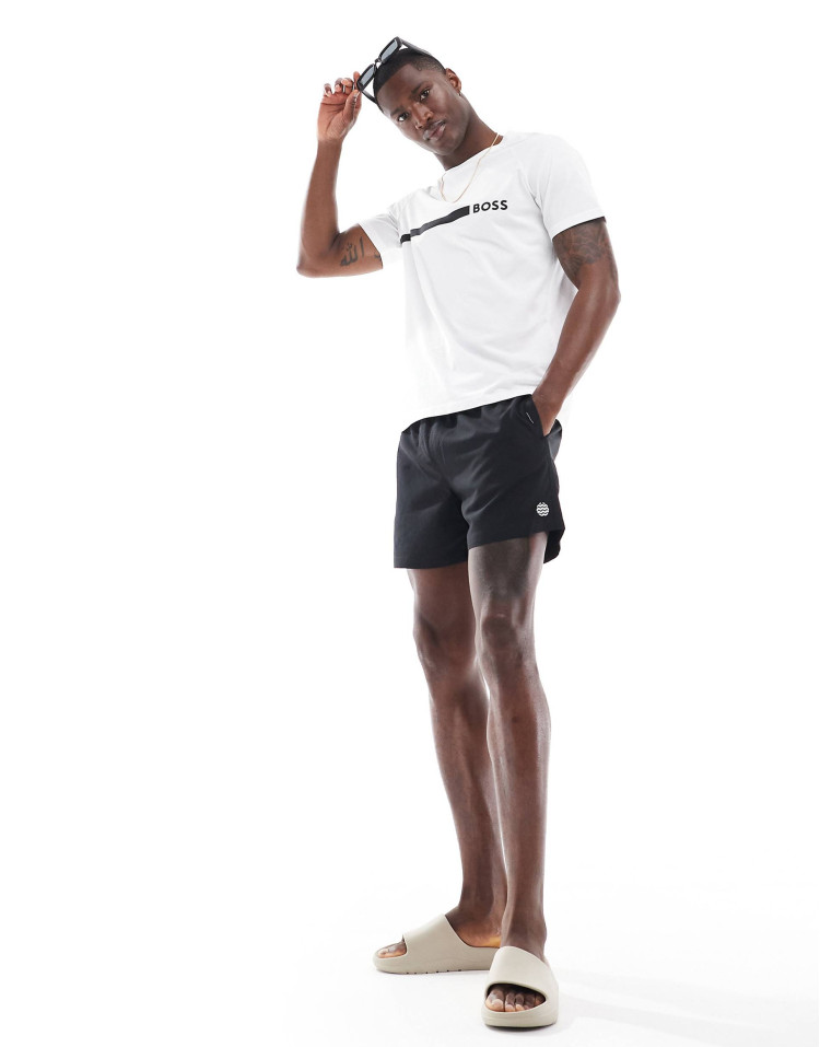 Футболка пляжна Slim fit для чоловіків (479443), колір Білий - №3