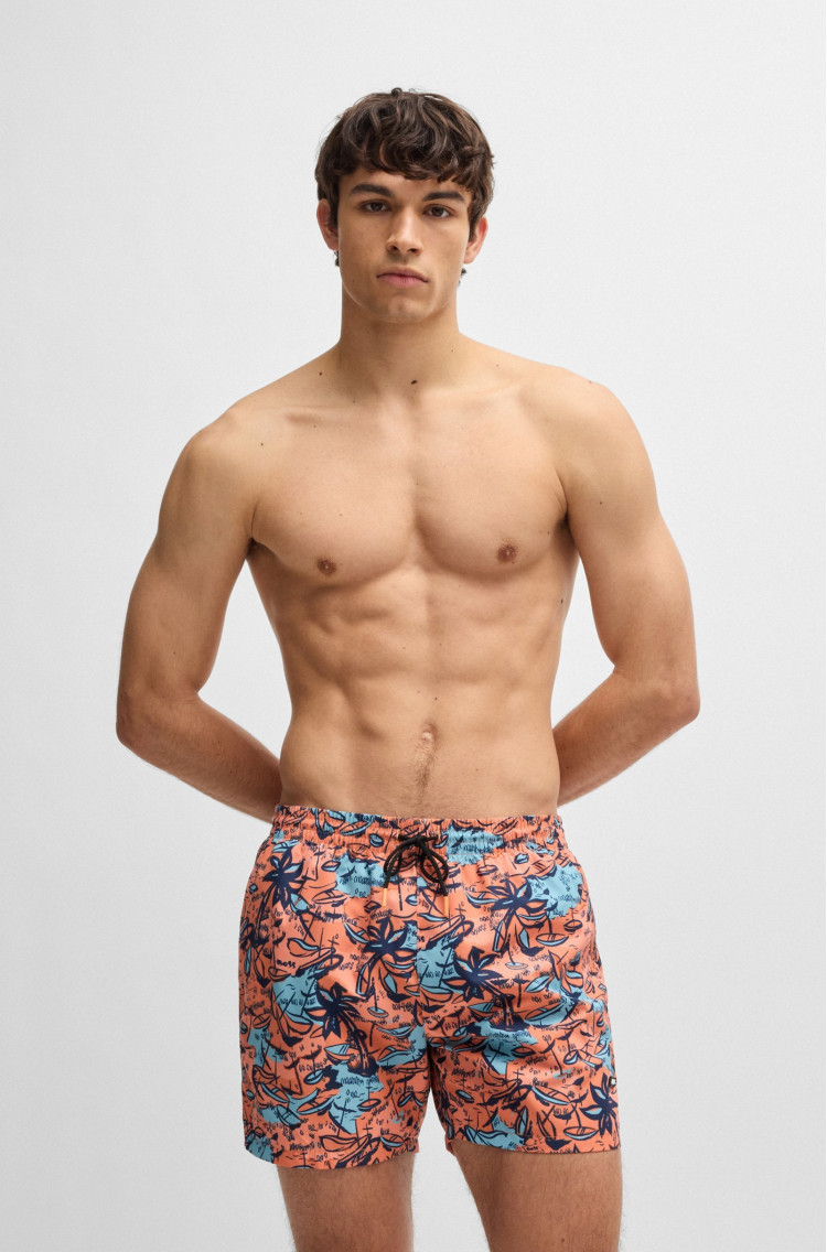 Шорты Slim Fit для мужчин (479450), цвет Оранжевый - №2
