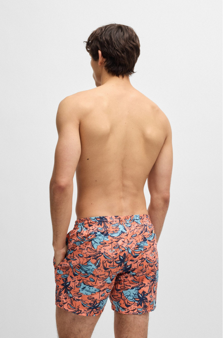 Шорты Slim Fit для мужчин (479450), цвет Оранжевый - №3