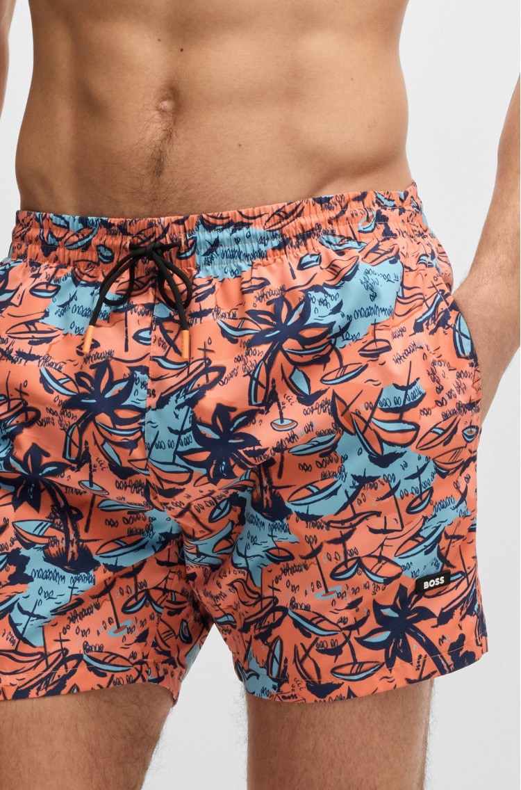 Шорты Slim Fit для мужчин (479450), цвет Оранжевый - №4