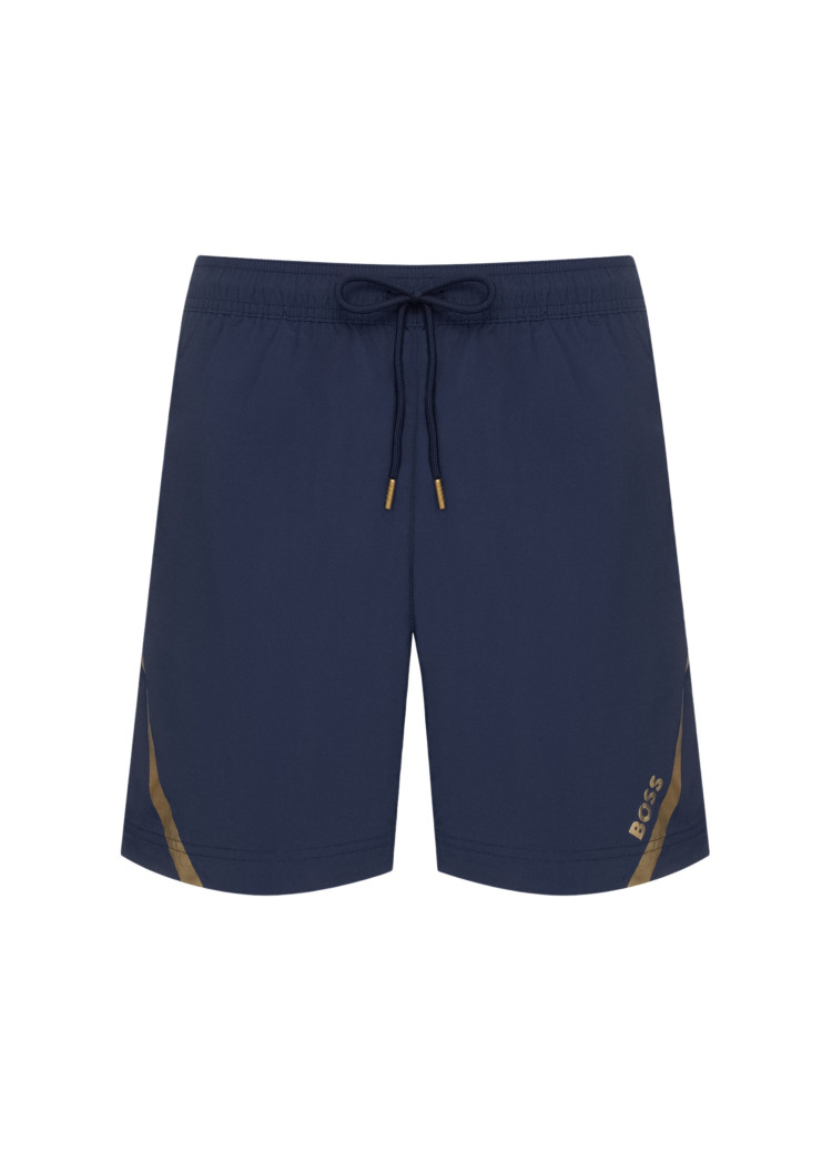 Шорти Slim fit для чоловіків (479452), колір Синій - №1