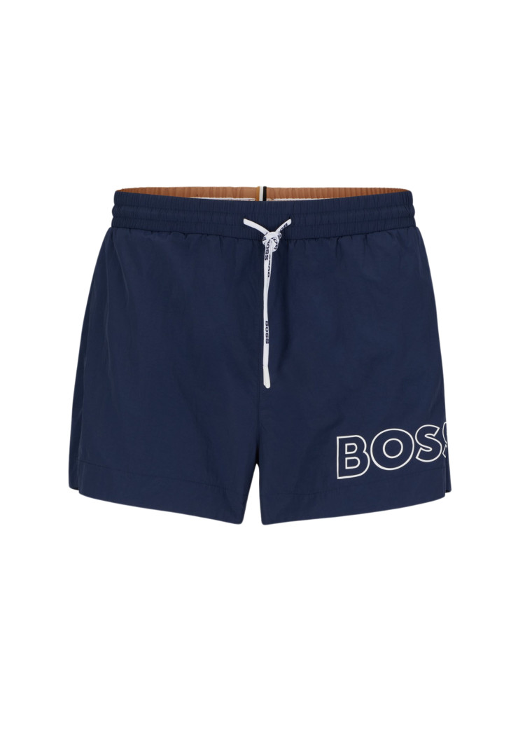 Шорти Slim fit для чоловіків (479463), колір Синій - №1