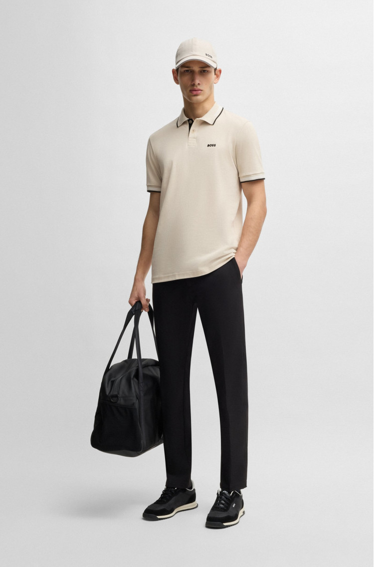 Поло Slim Fit для чоловіків (479485), колір Бежевий - №3