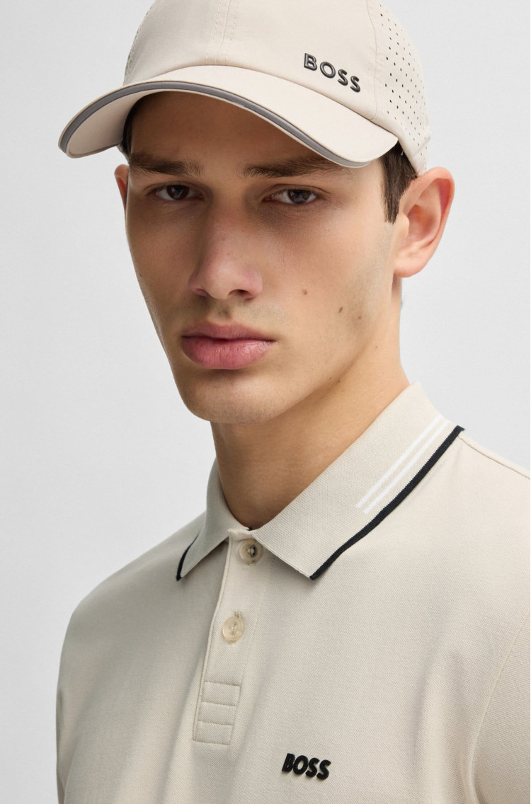 Поло Slim Fit для чоловіків (479485), колір Бежевий - №5