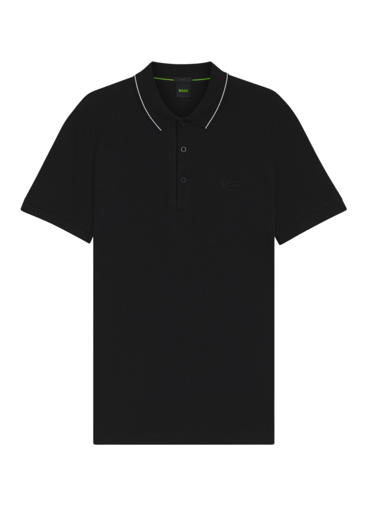 Поло Slim fit для мужчин (479488), цвет Черный - №1