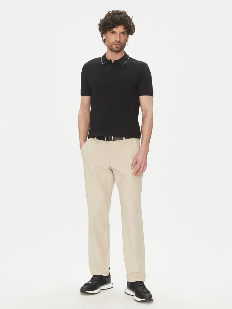 Поло Slim Fit для чоловіків (479488), колір Чорний - №3