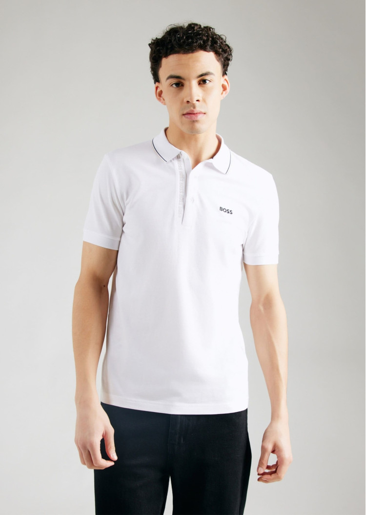Поло Slim Fit для чоловіків (479489), колір Білий - №2