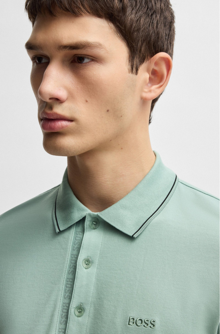Поло Slim Fit для чоловіків (479490), колір Зелений - №5