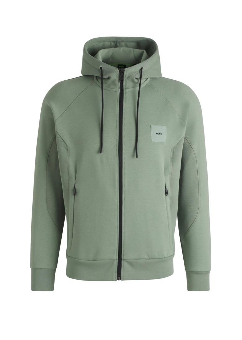 Спортивная кофта Regular Fit: классический крой, средняя свобода движений.