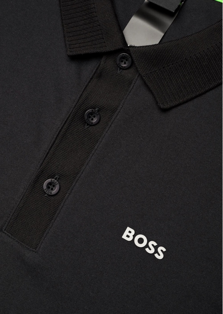 Поло Slim Fit для мужчин (479536), цвет Черный - №5