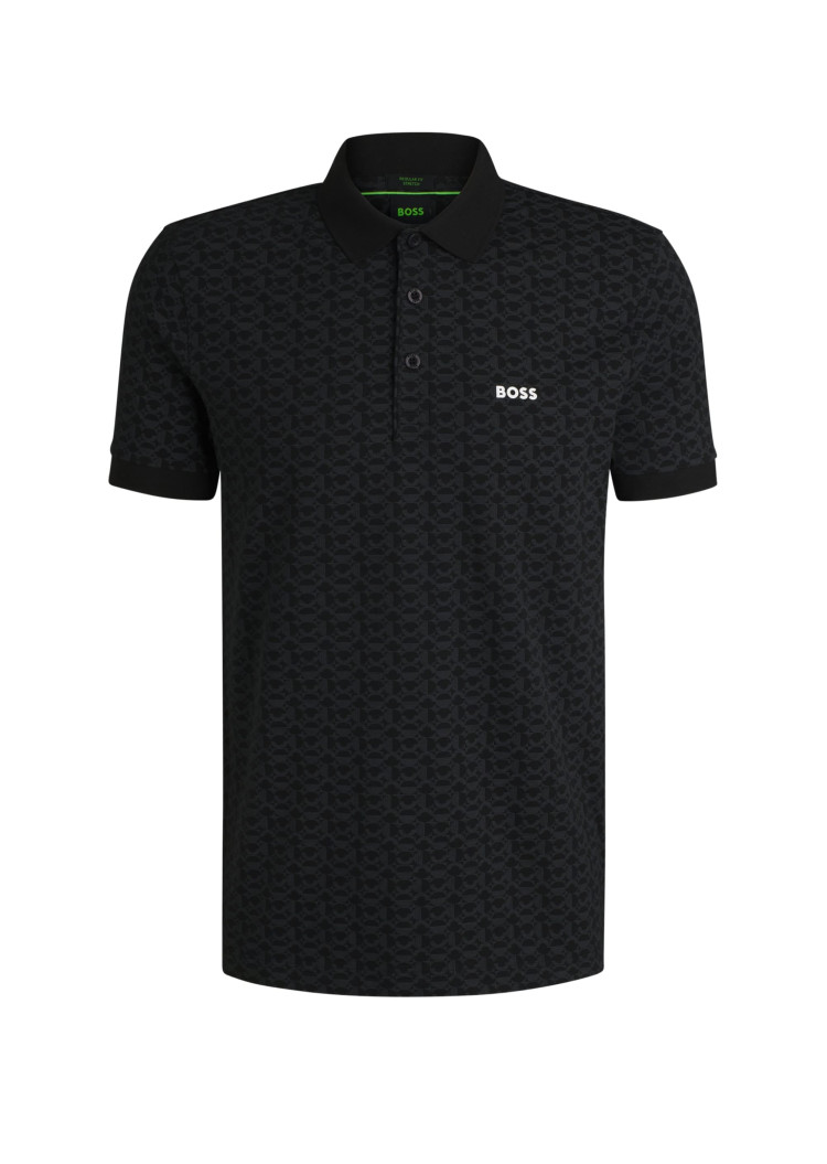 Поло Regular fit для чоловіків (479541), колір Чорний - №1