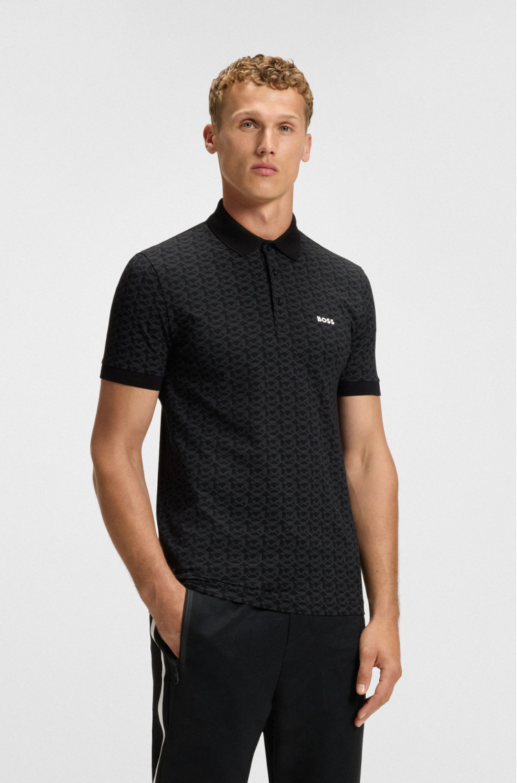 Поло Regular fit для чоловіків (479541), колір Чорний - №2