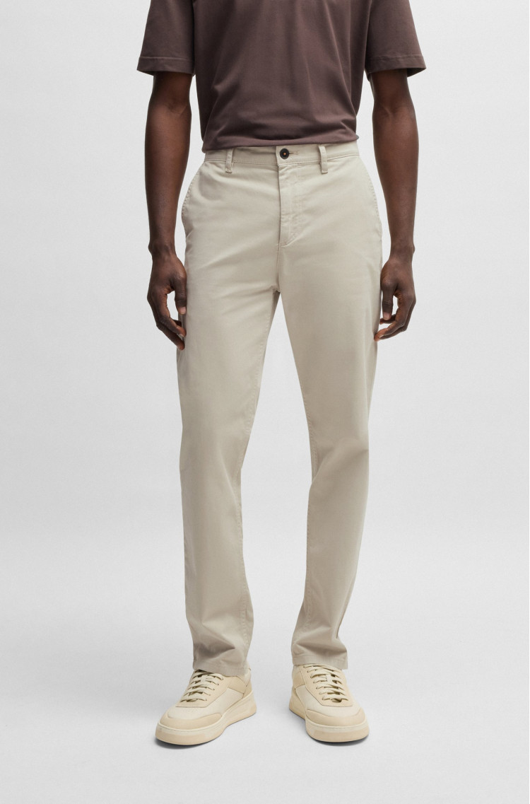 Брюки chinos Regular fit Высокая для мужчин (479556), цвет Бежевый - №2