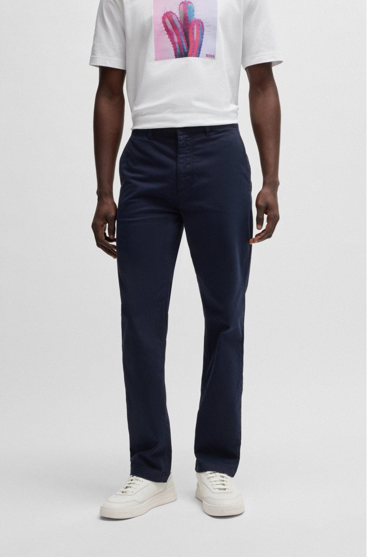Брюки chinos Regular Fit Средняя для мужчин (479558), цвет Синий - №2