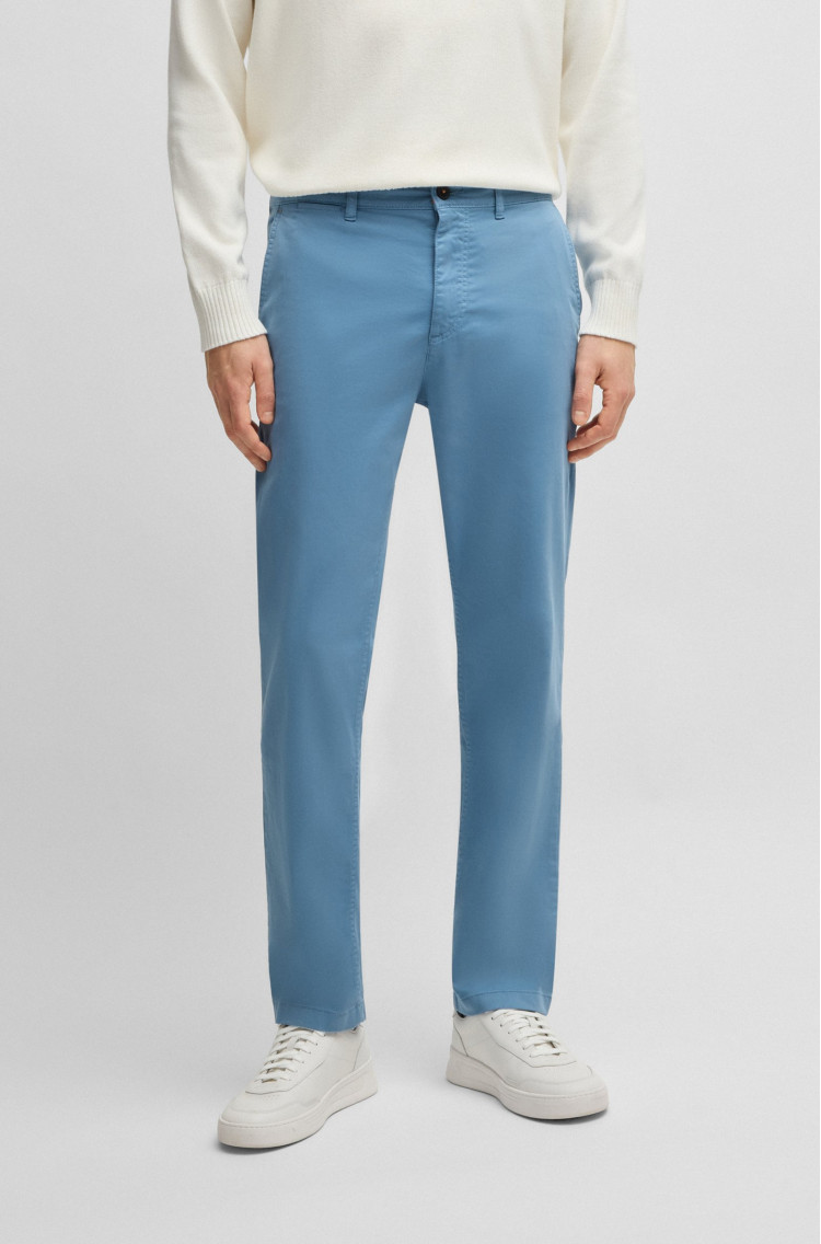 Брюки chinos Regular fit Средняя для мужчин (479559), цвет Синий - №2