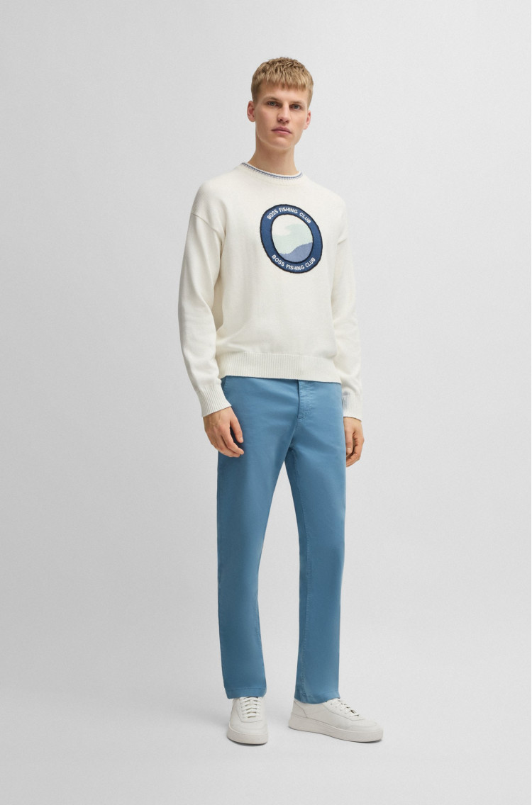Брюки chinos Regular fit Средняя для мужчин (479559), цвет Синий - №3