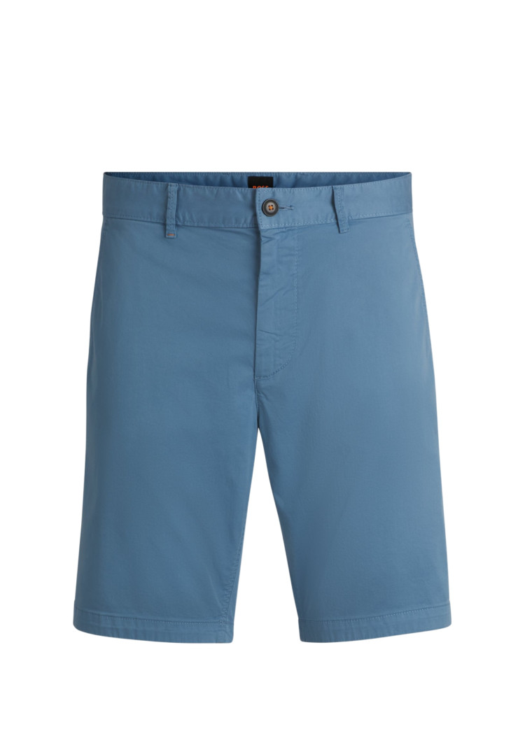 Шорти Slim fit для чоловіків (479564), колір Синій - №1