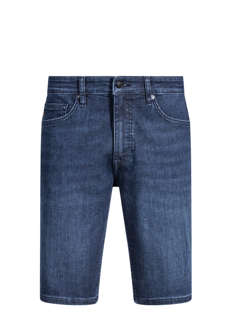 Шорти джинсові Slim fit для чоловіків (479585), колір Синій - №1