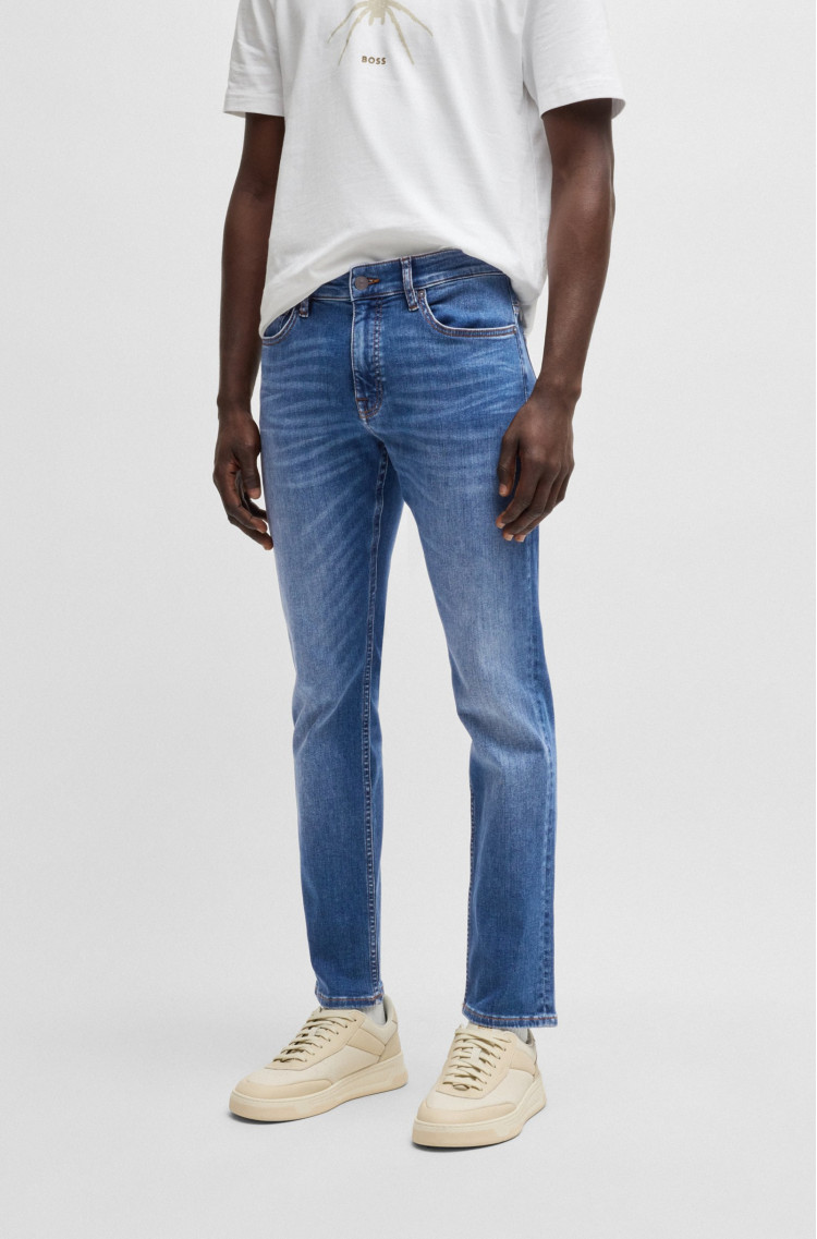 Джинси Slim Slim fit Низька для чоловіків (479589), колір Синій - №2