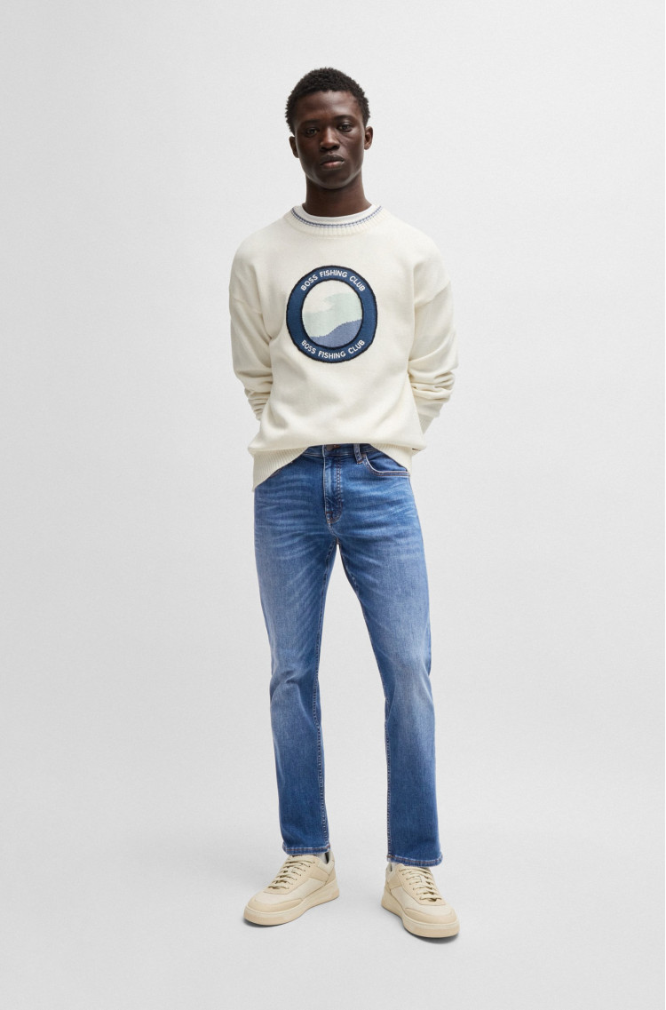 Джинси Slim Slim fit Низька для чоловіків (479589), колір Синій - №3